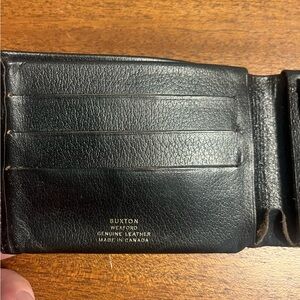 Buxton Black Leather wallet